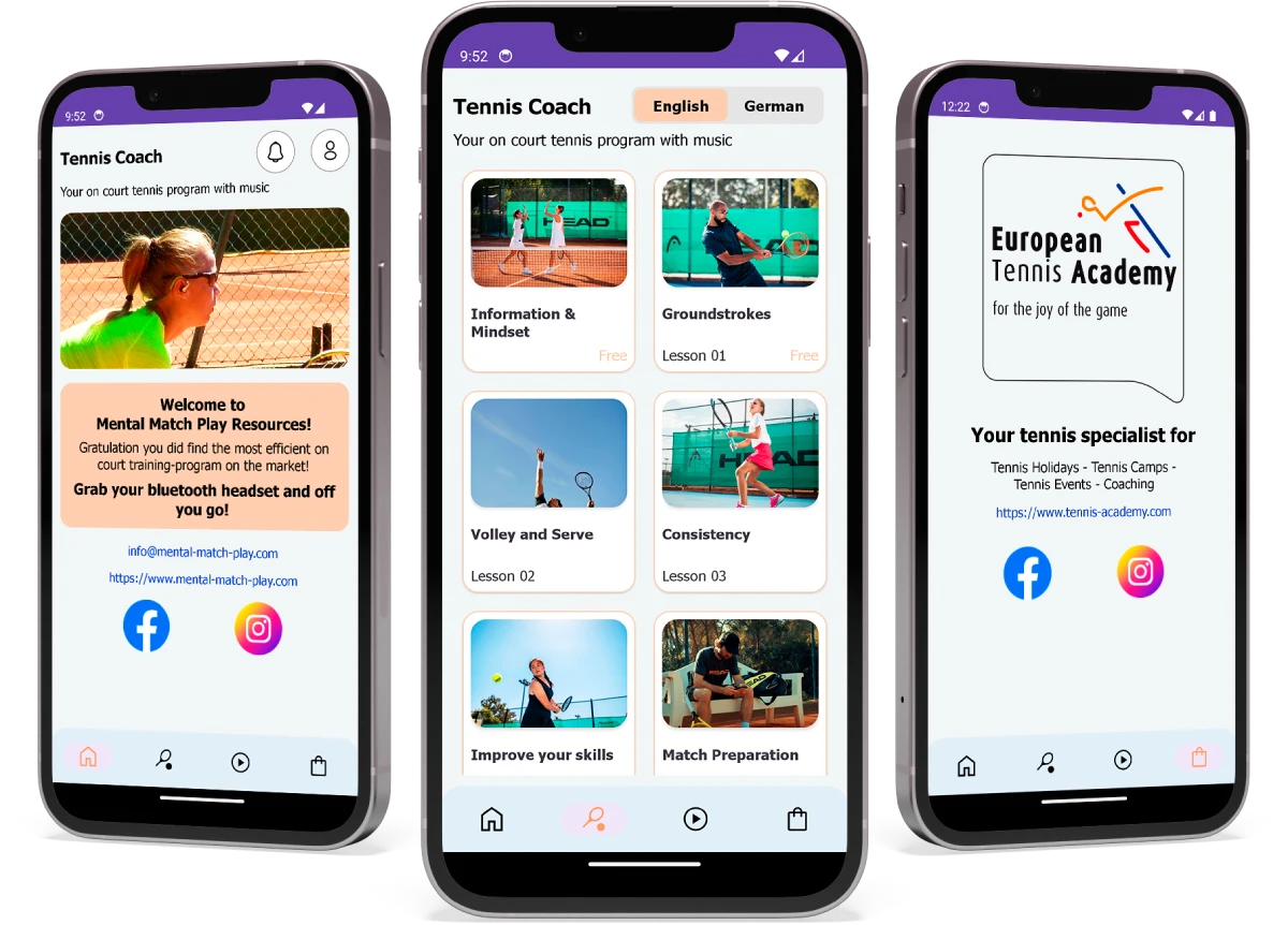 Mental Match Play – Tennis App